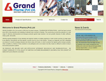 Tablet Screenshot of grand-pharma.com